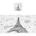 thumbnail image 1 of Dreamtimes Paris Eiffel Tower Bath Towels Set 1 Bath Towel 1 Washcloth Extra Absorbent 100% Cotton Towels, Super Soft Bathroom Towels for Home, Hotel, 1 of 7