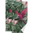 thumbnail image 1 of Dreamtimes Parrot Wallpapaer Mural Wall 3D Hand Towels 2 PCS, Kitchen Towel Ultra Soft and Highly Absorbent,Decorative Fingertip Face Towel for Bathroom Hotel, 28.3"x14.4", 1 of 6