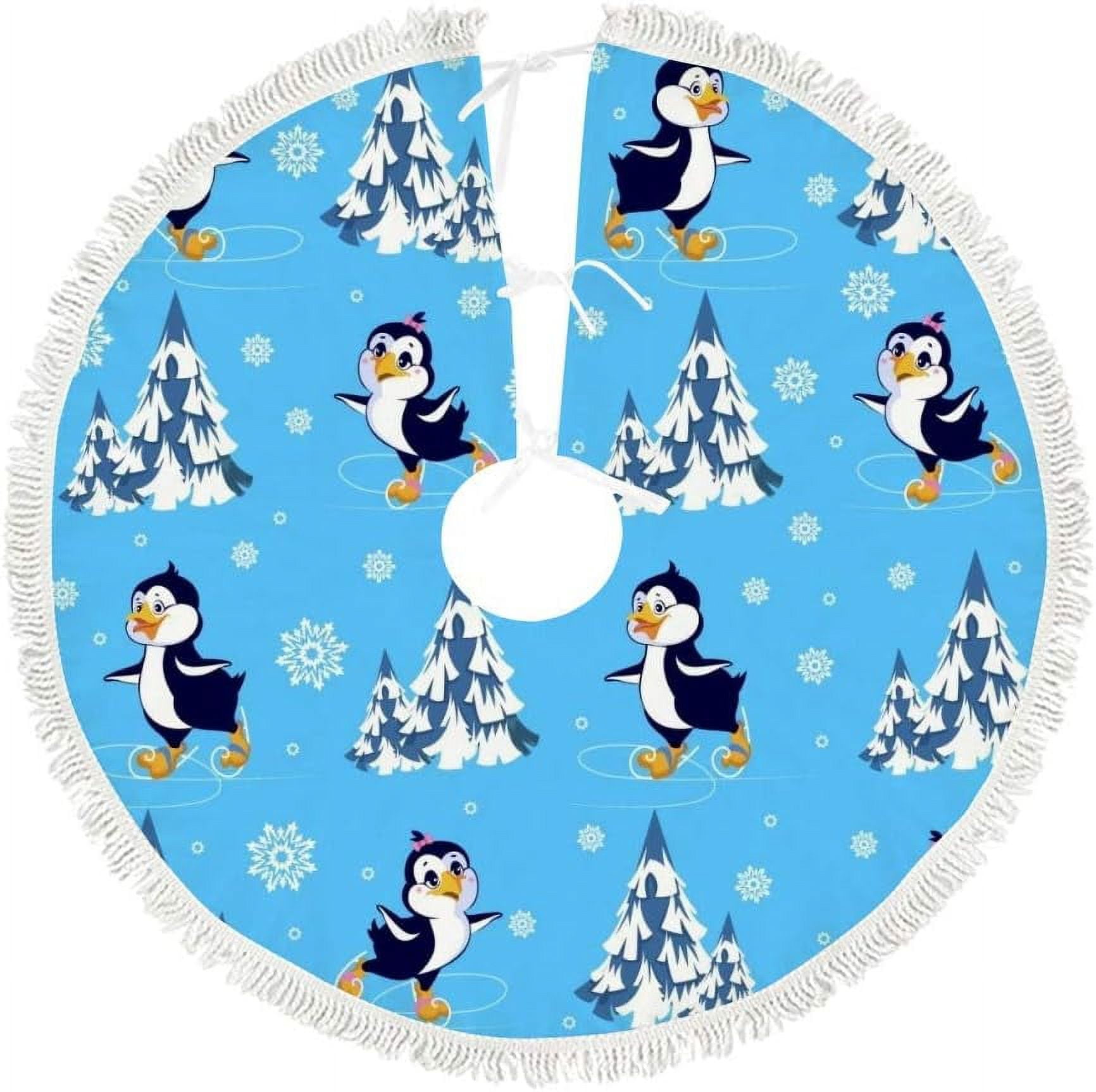 Penguin Christmas Tree Skirt 