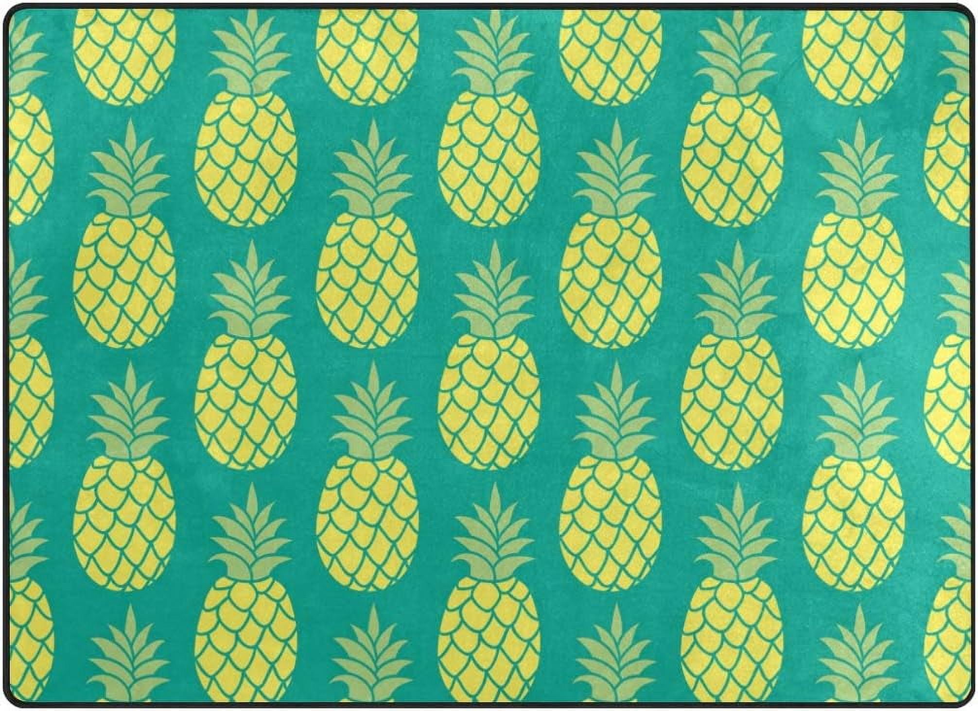 Pineapple Print Floor Mat