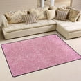 thumbnail image 1 of Dreamtimes Pink Glittering Style Artistic Non-Slip Area Rug Floor Carpet Comfort Floor Mats Decor for Indoor Front Porch,Living Room, Bedroom,Kitchen, 36"x24", 1 of 5