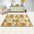thumbnail image 1 of Dreamtimes Pumpkin Fruits Vegetables Area Rug 72x48in Autumn Harvest Non-Slip Floor Carpet Comfort Floor Mats Decor for Indoor Living Dining Room and Bedroom Area, 1 of 5