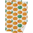 thumbnail image 1 of Dreamtimes Pumpkin Hand Towel Autumn Harvest Vegetable Set of 2 for Bathroom Kitchen Absorbent Soft Home Face Bath Towels 28x14 Inches, 1 of 7
