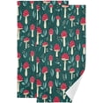 thumbnail image 1 of Dreamtimes Red Mushroom Hand Towels, Soft & Absorbent Bathroom Guest Towels Kitchen Towels Fingertip Towel for Beach Gym Spa 14x28 Inch (2PACK), 1 of 7