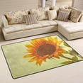 thumbnail image 1 of Dreamtimes Retro Sunflower Natural Area Rug 72x48in Vintage Flower Non-Slip Floor Carpet Comfort Floor Mats Decor for Indoor Living Dining Room and Bedroom Area, 1 of 7
