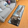 thumbnail image 1 of Dreamtimes Saber-Toothed Tiger Mammoth Hallway Runner Rug 2'x6' Kitchen Rug with Rubber Backing Winter Snowstorm Non Slip Entryway Rug Runner Washable Soft Area Rug for Hallway Bedroom Kitchen Decor, 1 of 6