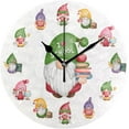 thumbnail image 1 of Dreamtimes School Gnomes Wall Clock, 10 Inch Silent Non Ticking Round Clock Oil Painting Clock Easy to Read Clock for Living Room Bedroom Bathroom Home Decor, 1 of 7