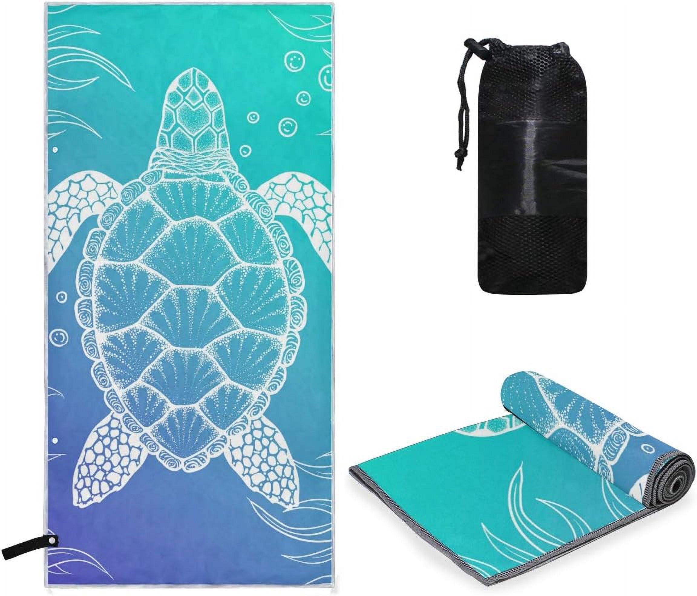 Dreamtimes Sea Turtle Under Water Boho Style Quick Dry Bath Towel ...