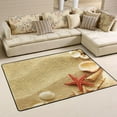 thumbnail image 1 of Dreamtimes Seashore Starfish Seashell Area Rug, 36"x24" Summer Beach Non-Slip Washable Indoor Door Mat, Absorbent Floor Mat for Bedroom Kitchen Entryway Bathroom, 1 of 7