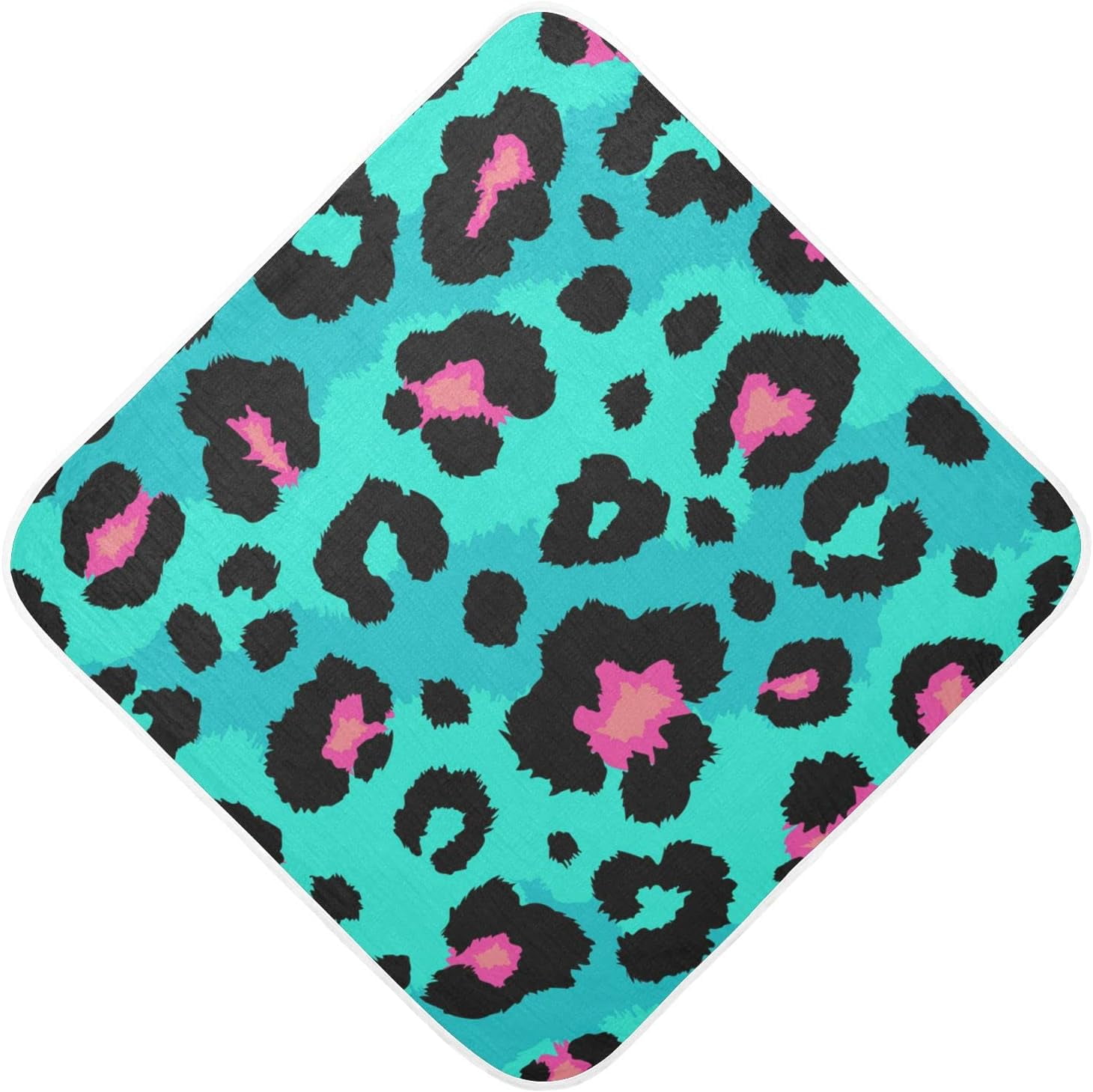 Dreamtimes Sexy Leopard Print Baby Hooded Towels Pure Cotton Super Soft