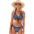thumbnail image 1 of Dreamtimes Sexy O-Ring String Triangle Bikini Set for Women'sTwo Piece Swimsuit-Beautiful Mandala, X-Large, 1 of 7