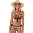thumbnail image 1 of Dreamtimes Sexy O-Ring String Triangle Bikini Set for Women'sTwo Piece Swimsuit-Beautiful Sunflower Flowers Floral Sunset, X-Large, 1 of 7