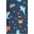 thumbnail image 1 of Dreamtimes Shark Underwater World Kitchen Towel, Dish Towels Quick Drying Tea Towels Absorbent Hand Towels for Kitchen Sink Dinner Table 28 x 18 Inches, Set of 6, 1 of 7