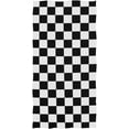 thumbnail image 1 of Dreamtimes Simple Style Black and White Racing and Checkered Pattern Soft Absorbent Large Hand Towels Multipurpose for Bathroom, Hotel, Gym and Spa (16" x 30"), 1 of 4