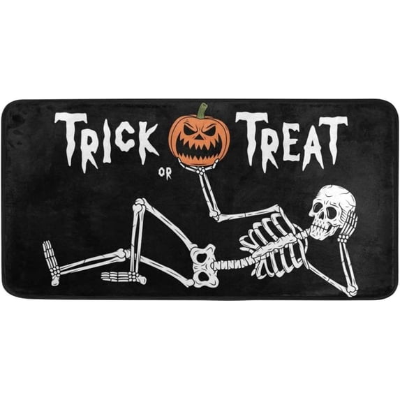 Dreamtimes Skeleton Kitchen Rug, 39"x20" Anti Fatigue Kitchen Floor Mat, Non Slip Waterproof Long Standing Mat Throw Kitchen Runner Rug for Kitchen Washroom Bedroom
