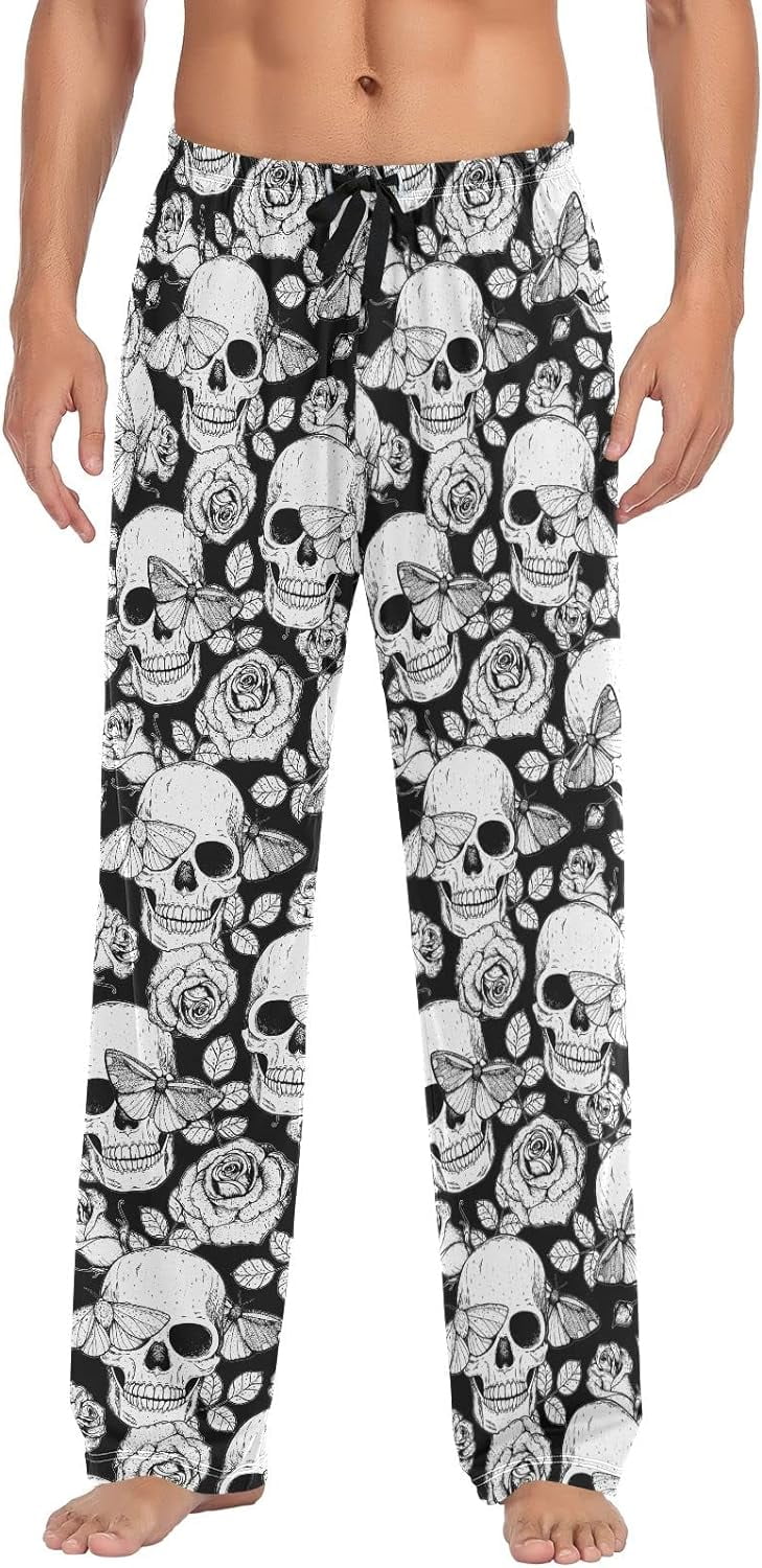 Dreamtimes Skull Pajama Pants Mens Lounge Pants Super Soft Men Pajama ...