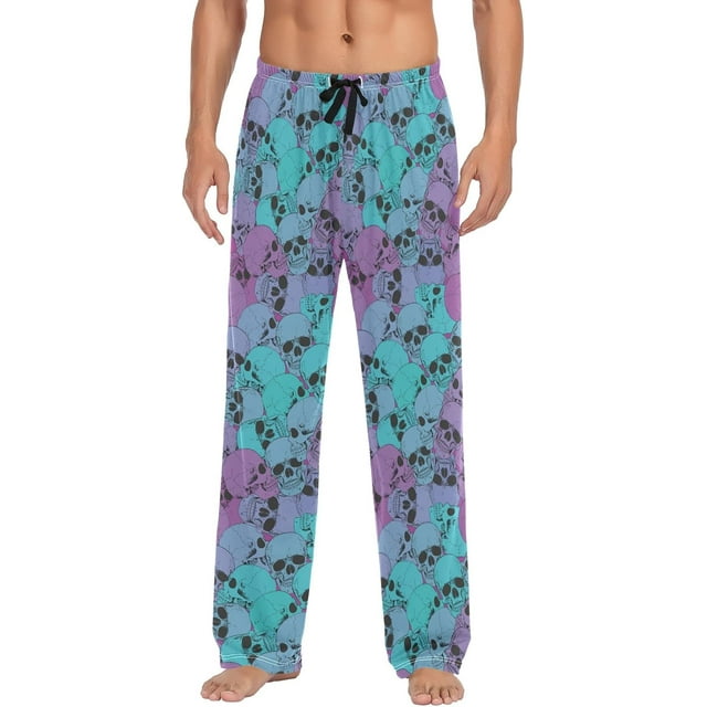 Dreamtimes Skulls Pajama Pants Mens Lounge Pants Super Soft Men Pajama