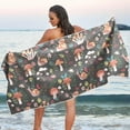 thumbnail image 1 of Dreamtimes Snails Ladybugs Beach Towel Quick Dry Absorbent Bath Towels Sandproof Lightweight Towel for Gym Yoga Sports Swimming 31x71in, 1 of 7