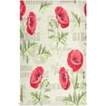 thumbnail image 1 of Dreamtimes Soft Absorbent Reusable Kitchen Towels, Set of 1|28x18 in, Poppy Flowers Pattern Dining Kitchen Living Room Tea Towels Dish Towels Decorative Towels, 1 of 7