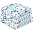 thumbnail image 1 of Dreamtimes Soft Absorbent Reusable Kitchen Towels, Set of 6|28x18 in, White Flower Plaid Dining Kitchen Living Room Tea Towels Dish Towels Decorative Towels, 1 of 7