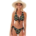 thumbnail image 1 of Dreamtimes Sparkling Rainbow Colors Bikinis Swimsuit Set for Women Swimwear Triangle Bathing Suit Tie String Thong, Small, 1 of 7
