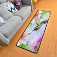 thumbnail image 1 of Dreamtimes Spring Bird Hummingbirds Hallway Runner Rug 2'x6' Kitchen Rug with Rubber Backing White Hibiscus Tropical Non Slip Entryway Rug Runner Soft Area Rug for Hallway Bedroom Kitchen, 1 of 6