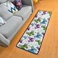 thumbnail image 1 of Dreamtimes Spring Colorful Butterfly Hallway Runner Rug 2'x6' Kitchen Rug with Rubber Backing Ethnic Insect Non Slip Entryway Rug Runner Washable Soft Area Rug for Hallway Bedroom Kitchen Decor, 1 of 6