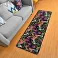 thumbnail image 1 of Dreamtimes Spring Hummingbird Hallway Runner Rug 2'x6' Kitchen Rug with Rubber Backing Flowers Leave Black Non Slip Entryway Rug Runner Washable Soft Area Rug for Hallway Bedroom Kitchen Decor, 1 of 6
