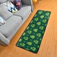 thumbnail image 1 of Dreamtimes St Patrick Cute Tooth Hallway Runner Rug 2'x6' Kitchen Rug with Rubber Backing Funny Clovers Unique Non Slip Entryway Rug Runner Washable Soft Area Rug for Hallway Bedroom Kitchen Decor, 1 of 6