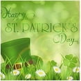 thumbnail image 1 of Dreamtimes St Patrick's Day Clover Cloth Napkins Set of 1, Oversized Washable Reusable Polyester Dinner Table Napkins for Family, Restaurant, Party Decor, 20 x 20 Inch, 1 of 7