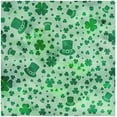 thumbnail image 1 of Dreamtimes St Patrick's Day Clover Cloth Napkins Set of 6, Oversized Washable Reusable Polyester Dinner Table Napkins for Family, Restaurant, Party Decor, 20 x 20 Inch, 1 of 7