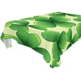 thumbnail image 1 of Dreamtimes St Patrick's Day Clover Tablecloth 60"x108", Waterproof Washable Polyester Square Table Cover, Durable Tablecloth for Kitchen Dining Table Party Decor, 1 of 7