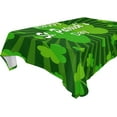 thumbnail image 1 of Dreamtimes St Patrick's Day Clover Tablecloth 60"x108", Waterproof Washable Polyester Square Table Cover, Durable Tablecloth for Kitchen Dining Table Party Decor, 1 of 7