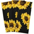 thumbnail image 1 of Dreamtimes Sunflower Watercolor Kitchen Towels Set of 4 Dishcloths Hand Towels Tea Towels Ultra Absorbent for Cleaning Washing Drying Dishes Tableware 28'' x 18'', 1 of 7