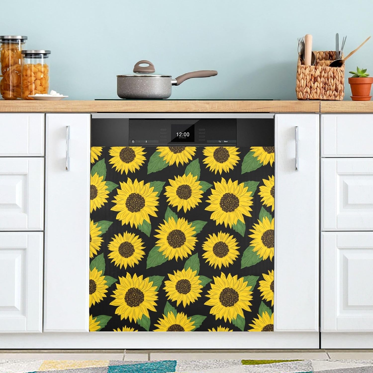 Dreamtimes Sunflowers Dishwasher Cover for The Front Door