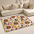 thumbnail image 1 of Dreamtimes Thanksgiving Day Party Area Rug, 36"x24" Fall Turkey Pumpkins Non-Slip Washable Indoor Door Mat, Absorbent Floor Mat for Bedroom Kitchen Entryway Bathroom, 1 of 7