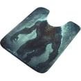 thumbnail image 1 of Dreamtimes Toiletry Mat Werewolf Dark Forest Print, Luxury U-Shaped Toilet Rug, Soft Contour Mat for Bathroom Floor, Non-Slip Absorbent Bath Carpet, Dry Quickly, Machine Washable, 17.3"x13.4", 1 of 4