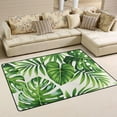 thumbnail image 1 of Dreamtimes Tropical Leaves Exotic Area Rug, 36"x24" Summer Bright Green Non-Slip Washable Indoor Door Mat, Absorbent Floor Mat for Bedroom Kitchen Entryway Bathroom, 1 of 7