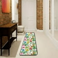 thumbnail image 1 of Dreamtimes Tropical Leaves Flowers Hallway Runner Rug 2'x6' Kitchen Rug with Rubber Backing Colorful Butterfly Floral Non Slip Entryway Rug Runner Soft Area Rug for Hallway Bedroom Kitchen, 1 of 6