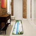 thumbnail image 1 of Dreamtimes Tropical Sea Beach Hallway Runner Rug 2'x6' Kitchen Rug with Rubber Backing Summer Palm Trees Non Slip Entryway Rug Runner Washable Soft Area Rug for Hallway Bedroom Kitchen Decor, 1 of 6