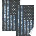 thumbnail image 1 of Dreamtimes USA American Flag Navy Camouflage Hand Towels for Bathroom 100% Cotton 2 pcs Face Towel 16 x 28 inch, Absorbent Soft & Skin-Friendly, 1 of 6
