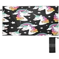 thumbnail image 1 of Dreamtimes Unicorn Print Beach Towel Lightweight Compact Oversized Travel Towels Super Absorbent Quick Dry Towel for Swimming Camping Holiday, 1 of 7