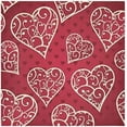 thumbnail image 1 of Dreamtimes Valentine's Day Love Heart Cloth Napkins Set of 1, Oversized Washable Reusable Polyester Dinner Table Napkins for Family, Restaurant, Party Decor, 20 x 20 Inch, 1 of 7