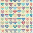 thumbnail image 1 of Dreamtimes Valentine's Day Love Heart Cloth Napkins Set of 1, Oversized Washable Reusable Polyester Dinner Table Napkins for Family, Restaurant, Party Decor, 20 x 20 Inch, 1 of 7