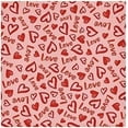 thumbnail image 1 of Dreamtimes Valentine's Day Love Heart Cloth Napkins Set of 6, Oversized Washable Reusable Polyester Dinner Table Napkins for Family, Restaurant, Party Decor, 20 x 20 Inch, 1 of 7