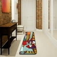 thumbnail image 1 of Dreamtimes Valentines Couple Penguins Hallway Runner Rug 2'x6' Kitchen Rug with Rubber Backing Cityscape Love Red Non Slip Entryway Rug Runner Washable Soft Area Rug for Hallway Bedroom Kitchen Decor, 1 of 6