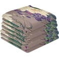 thumbnail image 1 of Dreamtimes Violets Kitchen Towels Set of 6, Ultra Soft Absorbent Dish Towels Bathroom Hand Towels Reusable Cleaning Cloths Tea Towels 28 x 18 Inch, 1 of 7