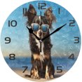 thumbnail image 1 of Dreamtimes Wall Clock Chihuahua Dog 10 Inch Silent Non Ticking Quality Quartz Battery Operated Digital Round Easy to Read for Home Office Kitchen Decorative, 1 of 7