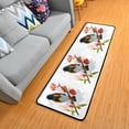 thumbnail image 1 of Dreamtimes Watercolor Bird Hallway Runner Rug 2'x6' Kitchen Rug with Rubber Backing Red Flower Non Slip Entryway Rug Runner Washable Soft Area Rug for Hallway Bedroom Kitchen Decor, 1 of 6