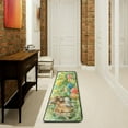 thumbnail image 1 of Dreamtimes Watercolor Cute Bunny Hallway Runner Rug 2'x6' Kitchen Rug with Rubber Backing Easter Eggs Non Slip Entryway Rug Runner Washable Soft Area Rug for Hallway Bedroom Kitchen Decor, 1 of 6